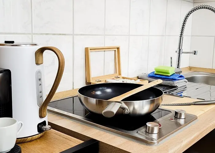 Komm - Terrasse- Parkplatz- Küche- Boxspringbett Apartamento Jena